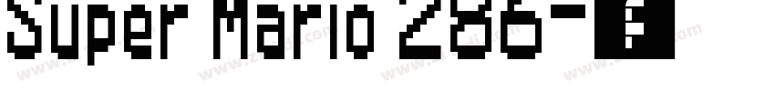 Super Mario 286字体转换
